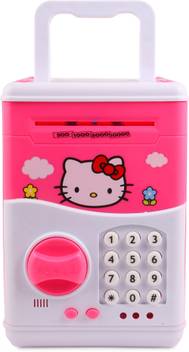 Deltro Hello Kitty Speaking Smart Atm For Kids Piggy Savings Bank