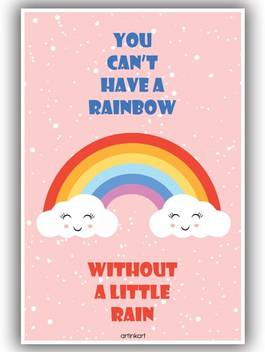 Poster For Room Motivational Poster For Kids Room Home Rainbow Paper Print Artinkart Posters Quotes Motivation Art Paintings Typography Decorative Humor Posters In India Buy Art Film Design Movie