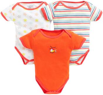 Bumzee Baby Boys Baby Girls Orange Bodysuit Buy Bumzee