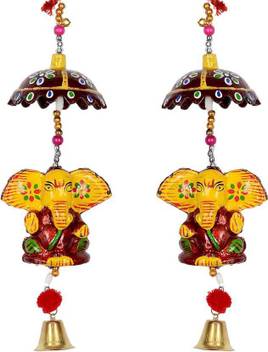 Rajrang Decorative Ganesh Paper Mache Toran Door Hanging Toran