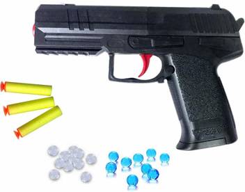 aarna pubg 2 in 1 shooting function water crystal jelly balls and suction darts bullets air pistol gun toy