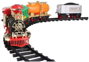 train set with smoke and sound