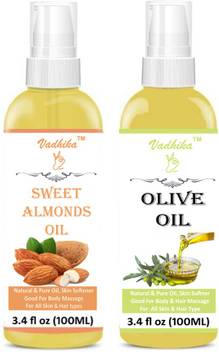 Vadhika 100 Pure Sweet Almond Oil Natural Extra Light Olive