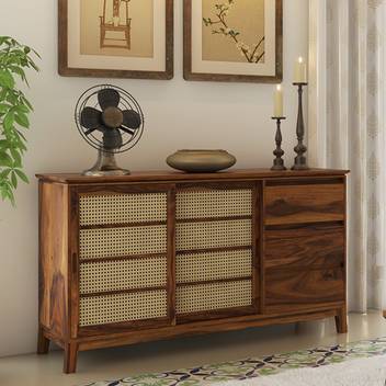 Urban Ladder Sheesham Wood Solid Wood Crockery Cabinet Price In India Buy Urban Ladder Sheesham Wood Solid Wood Crockery Cabinet Online At Flipkart Com