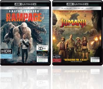 Rampage Jumanji Welcome To The Jungle 4k Uhd Blu Ray 3d