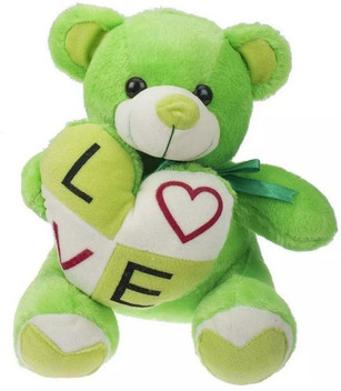 green color teddy bear