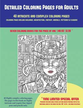 Detailed Coloring Pages For Adults 40 Complex And Intricate Coloring Pages Buy Detailed Coloring Pages For Adults 40 Complex And Intricate