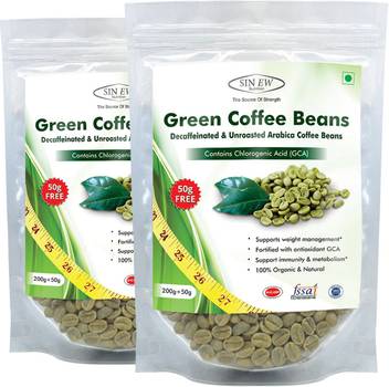 Sinew Nutrition Organic Green Coffee Beans For Weight Fat Loss 400 G 100 G Free 250 G X 2 Piece Instant Coffee Price In India Buy Sinew Nutrition
