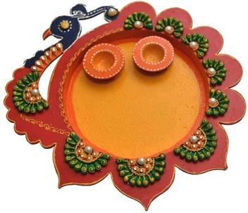 Gaura Art Crafts Peacock Shape Design Pujathali Rakhi Platte Wooden Price In India Buy Gaura Art Crafts Peacock Shape Design Pujathali Rakhi Platte Wooden Online At Flipkart Com The hindu thali collections consists of mangalyam/thali designs, thali chains and thali kodi. inr