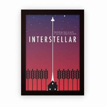 Interstellar Minimal Framed Poster For Wall Hanging Or Desk Matte Laminated 24x18cm Dark Brown Small Paper Print Art Paintings Posters In India Buy Art Film Design Movie Music Nature