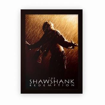 The Shawshank Redemption Framed Poster For Wall Hanging Or Desk Matte Laminated 24x18cm Dark Brown Small Paper Print Art Paintings Posters In India Buy Art Film Design Movie Music