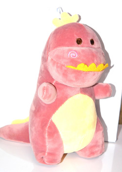 pink dino plush