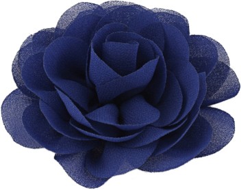 navy blue flower hair clip