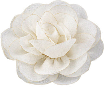 cream flower hair clip