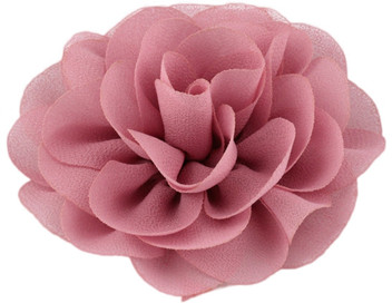 hot pink flower hair clip