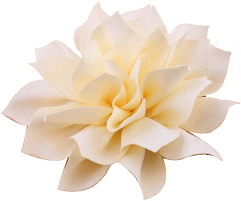 cream flower hair clip