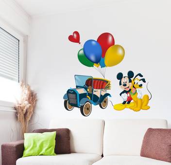 Doodad Extra Large Pretty Mickey Mouse Wallsticker Matt Vinyl
