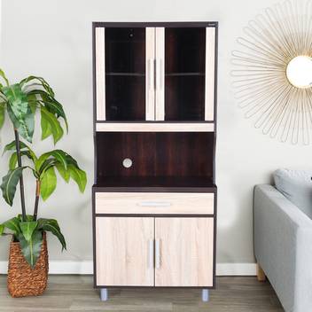 Royaloak Milan Engineered Wood Crockery Cabinet Price In India Buy Royaloak Milan Engineered Wood Crockery Cabinet Online At Flipkart Com
