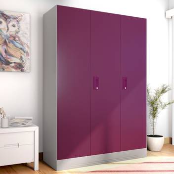Godrej Interio Slimline 3 Door With Locker Metal Almirah Price In