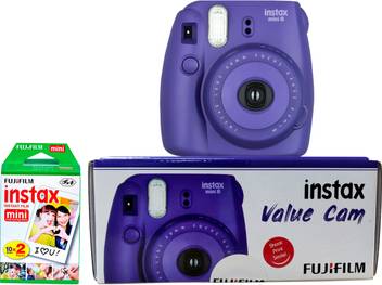 Fujifilm Instax Camera Instax Mini 8 Value Cam Grape Instant Camera Price In India Buy Fujifilm Instax Camera Instax Mini 8 Value Cam Grape Instant Camera Online At Flipkart Com