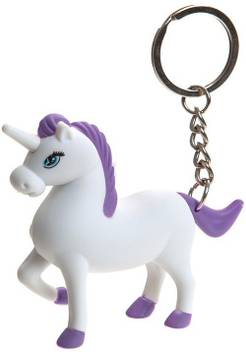 Seasons Purple Unicorn Party Led Light Sound Key Chain Unicorn Key