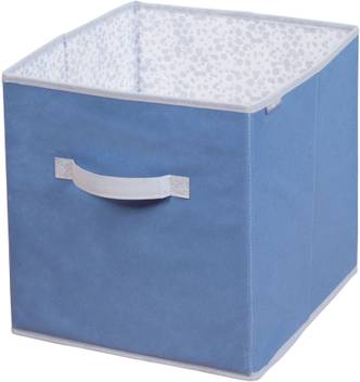 Interdesign Id Jr Dotti Fabric Storage Cube For Closet Bedroom