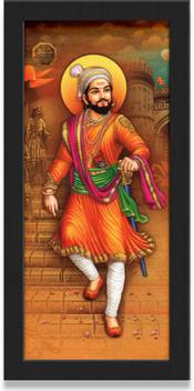 Vidhi Arts Chhatrapati Shivaji Maharaj Wall Poster With Frame