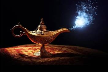 Wall Poster Magic Lamp Of Aladdin Poster Large Print On 36x24