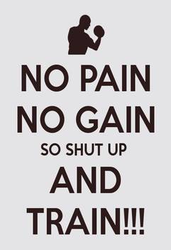 Movitation No Pain No Gain Poster Large Print On 36x24 Inches Fine Art Print Art Paintings Posters In India Buy Art Film Design Movie Music Nature And Educational Paintings Wallpapers