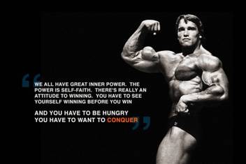 Wall Poster Arnold Schwarzenegger Motivational Original Wall