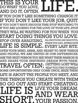 Wall Poster This Is Your Life Wall Poster Print On Art Paper 13x19
