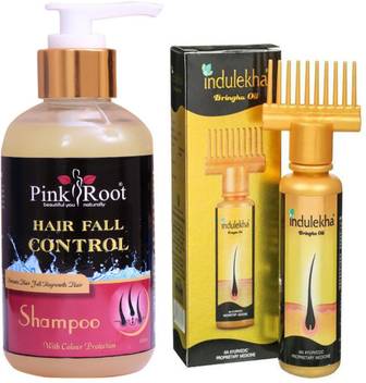 Pink Root Hair Fall Control Shampoo With Indulekha Hair Oil