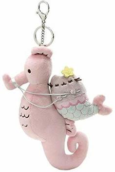 Entertainment Earth Gund Pusheen Mermaid And Seahorse Magical Kitties Plush Deluxe Keychain Clip Multicolor 8 5 5 5 Inch Gund Pusheen Mermaid And Seahorse Magical Kitties Plush Deluxe Keychain Clip Multicolor 8 5