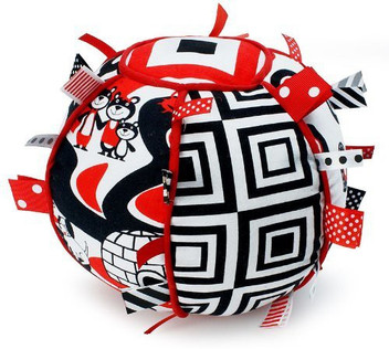 black white and red baby toys