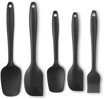 black rubber spatula