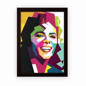 Michael Jackson Vector Art Music Framed Poster For Wall Hanging Or Desk Matte Laminated 24x18cm Dark Brown Small Paper Print Art Paintings Posters In India Buy Art Film Design
