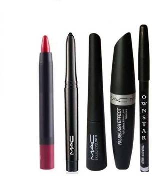 Datnasayad Eyebrow Pencil Black Eyeliner Mascara Kajal 4in1 Lipstick Set Of 5 300 G Price In India Buy Datnasayad Eyebrow Pencil Black Eyeliner Mascara Kajal 4in1 Lipstick Set Of 5 300 G Online