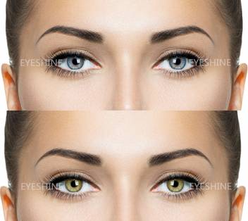 Eyeshine Blue And Hazel Color Contact Lens 2 Pair By T R Lens