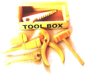 kids wooden tool kit