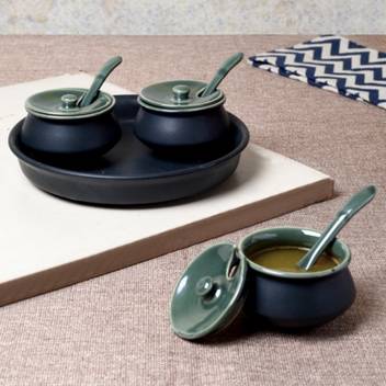 Style My Way Multi Utility Kitchen Storage Ceramic Pickle Jar With