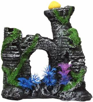 Foodie Puppies Gateway Tower Fort Aquarium Decoration Ornaments