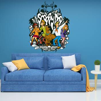 Spinn Decor Wall Decal Warner Bros Scooby Doo Medium Self Adhesive