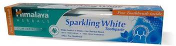 Himalaya Herbals Sparkling White Toothpaste 100 G With Free Toothbrush Toothpaste Buy Baby Care Products In India Flipkart Com
