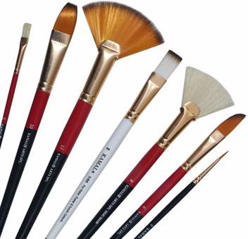 Flipkart Com Kamal Artist Quality Mix Brush Set For Acrylic