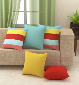 Yellow Weaves Solid Cushions Pillows Cover Buy Yellow Weaves