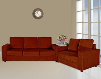 Primrose Eclipse Fabric 3 2 Dark Orange Sofa Set In India 2 Dark Orange Sofa Set In India