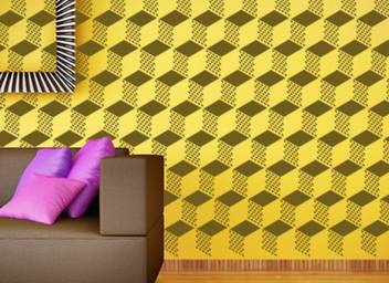 Gallerist Wall Stencil Glossy Design Of Wall Stencil 1 Stencil