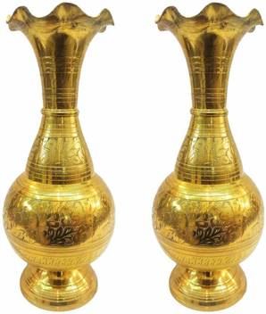 Top Craft India Brass Vase Pbv01 Brass Vase Price In India Buy