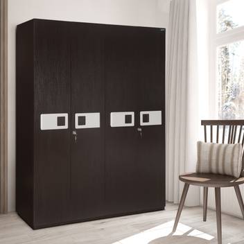 Nilkamal Ignis Engineered Wood 4 Door Wardrobe Price In India