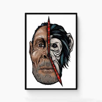 A Pic Of Mask Scary Clown Who Create A Moment Of Horror Time Paper Print Minimal Art Posters In India Buy Art Film Design Movie Music Nature And Educational Paintings Wallpapers